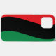 Funda De Case-Mate Para iPhone Bandera roja, negra y verde (Back (Horizontal))