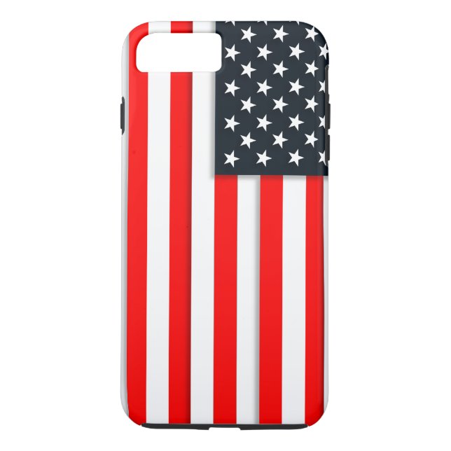 Funda De Case-Mate Para iPhone Bandera simple de Estados Unidos (Reverso)