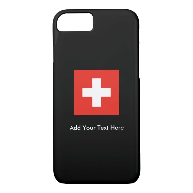 Funda De Case-Mate Para iPhone Bandera suiza (Reverso)