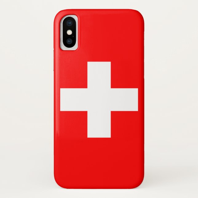Funda De Case-Mate Para iPhone Bandera suiza (Suiza) (Reverso)