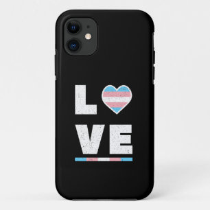 Funda Para iPhone 11 Bandera transgénero LGBT orgullo bandera Grunge an