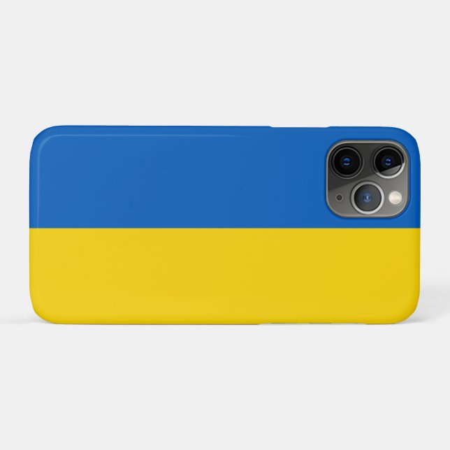 Funda De Case-Mate Para iPhone Bandera ucraniana (Ucrania) (Reverso (horizontal))