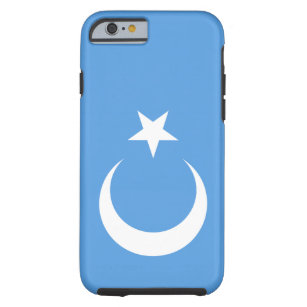 Funda Resistente Para iPhone 6 Bandera uigur del Turkestán oriental