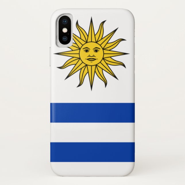 Funda De Case-Mate Para iPhone bandera uruguay (Reverso)
