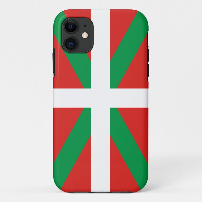 Funda De Case-Mate Para iPhone Bandera vasca (Reverso)