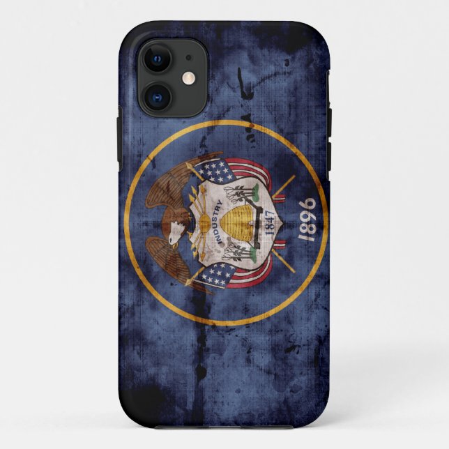 Funda De Case-Mate Para iPhone Bandera vieja de Utah; (Reverso)