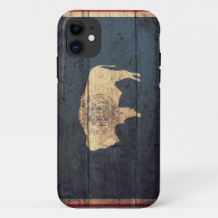 Funda Para iPhone 11 Bandera Wyoming Vieja