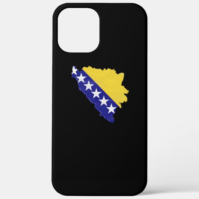 Funda De Case-Mate Para iPhone Bandera y mapa de Bosnia y Herzegovina (Reverso )