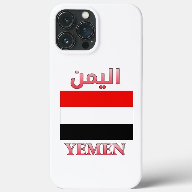 Funda De Case-Mate Para iPhone Bandera yemení・Art ن árabe e inglés Guay (Reverso )
