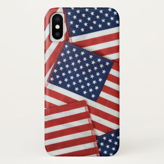 Funda De Case-Mate Para iPhone Banderas de Estados Unidos (Reverso)