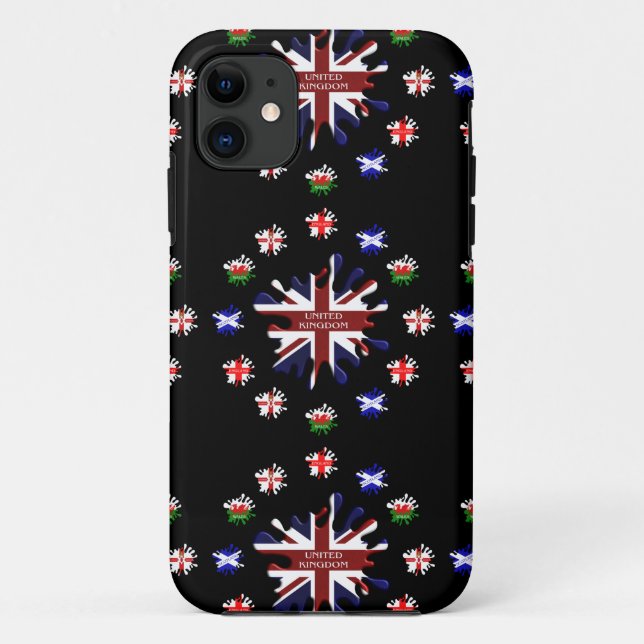 Funda De Case-Mate Para iPhone Banderas del Reino Unido (Reverso)