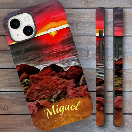 Funda Para iPhone 14 De Case-Mate Banderas Rocky Sunset 914