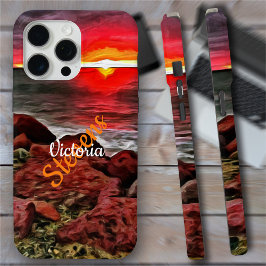 Funda Para iPhone 15 Pro Max Banderas Rocky Sunset 914