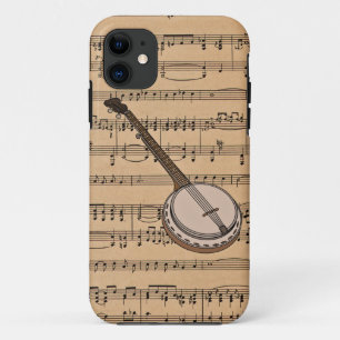 title_seo2 Banjo con el fondo de la partitura