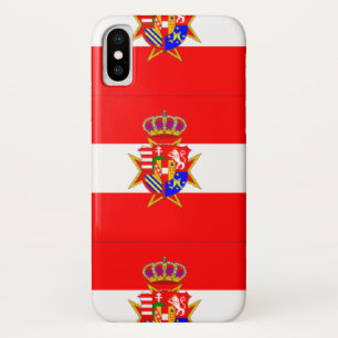 Funda Para iPhone X Banner blanco rojo Gran Ducado de la Toscana