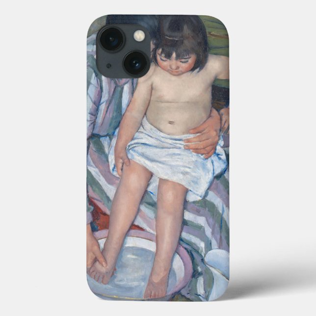 Funda De Case-Mate Para iPhone Baño infantil, 1893 (aceite sobre lienzo) (Reverso)