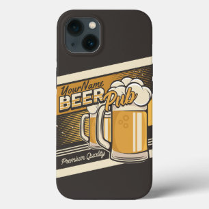 Funda Para iPhone 13 Bar de pub de cerveza fría premium personalizado M