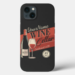 Funda Para iPhone 13 Bar de salón de degustación de botellas de vino de