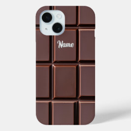 Funda Para iPhone 15 Bar de vaina de chocolate