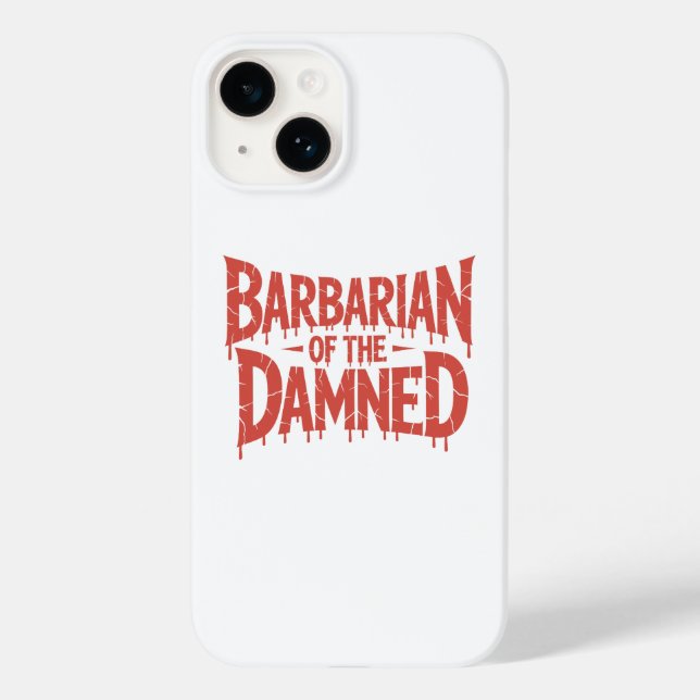 Funda De Case-Mate Para iPhone Bárbaro del maldito horror gótico (Reverso )