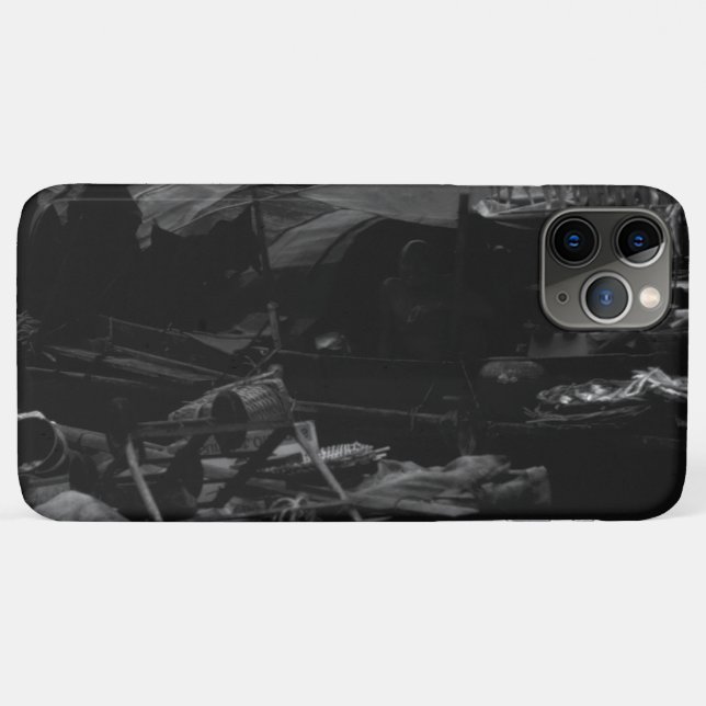 Funda De Case-Mate Para iPhone Barcazas antiguas de Hong Kong en China (Reverso (horizontal))