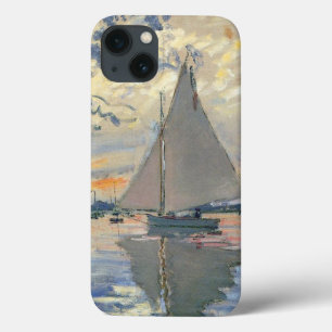Funda Para iPhone 13 Barco de vela de Monet Impresionismo Francés Arte 