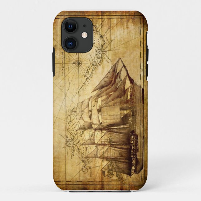 Funda De Case-Mate Para iPhone barco pirata (Reverso)