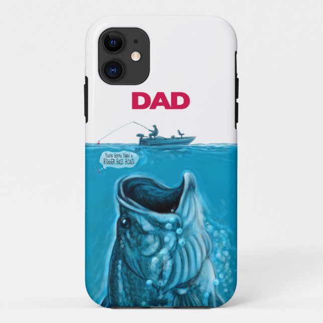 Funda De Case-Mate Para iPhone Barco trasero de papá (Reverso)