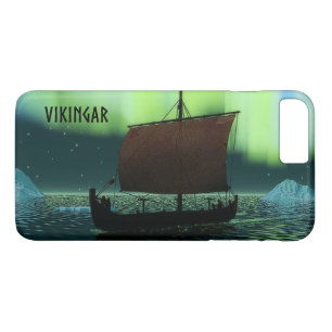 Funda Para iPhone 8 Plus/7 Plus Barco Viking Bajo Luces del Norte