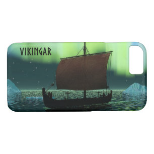Funda Para iPhone 8/7 Barco Viking Bajo Luces del Norte
