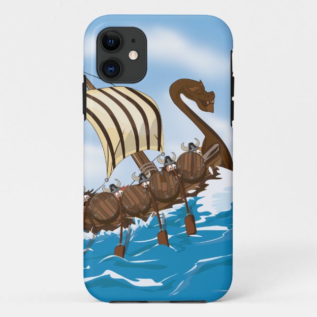 Funda De Case-Mate Para iPhone Barco Vikingo (Reverso)