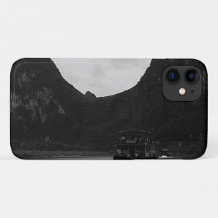 Funda Para iPhone 11 Barco vintage de río en Guilin, China