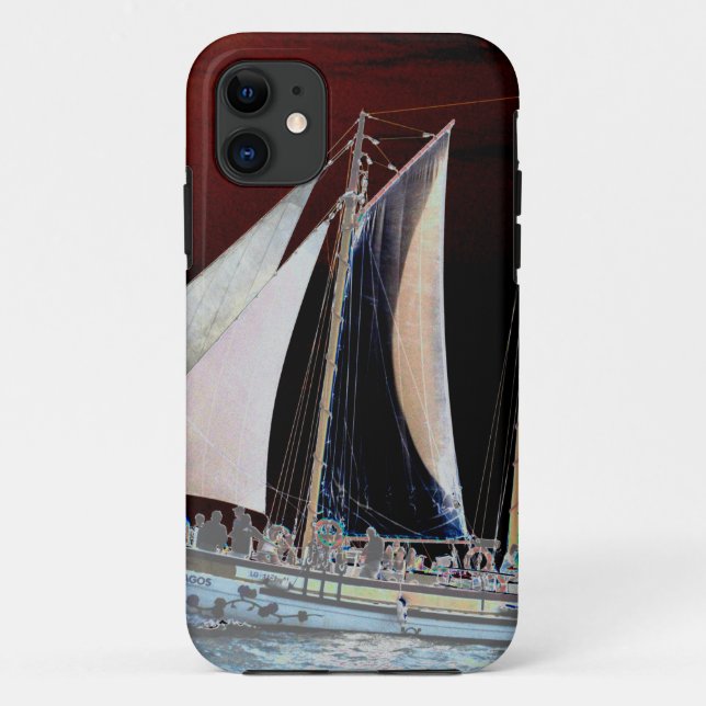 Funda De Case-Mate Para iPhone Barcos bajo vela (Reverso)
