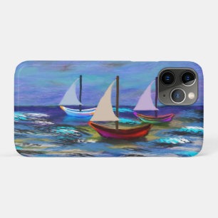 Funda Para iPhone 11 Pro Barcos con manta de lana marina