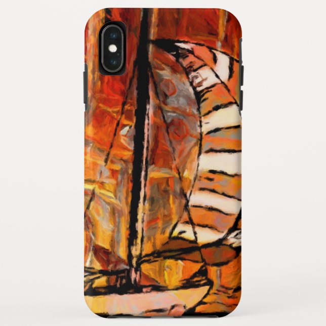 Funda De Case-Mate Para iPhone Barcos de vela (Reverso)