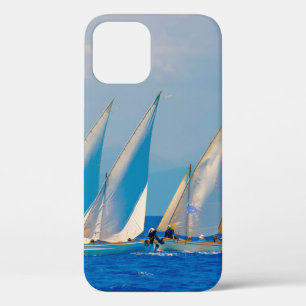 Funda Para iPhone 12 Barcos de vela de madera clásicos en carrera, Spet