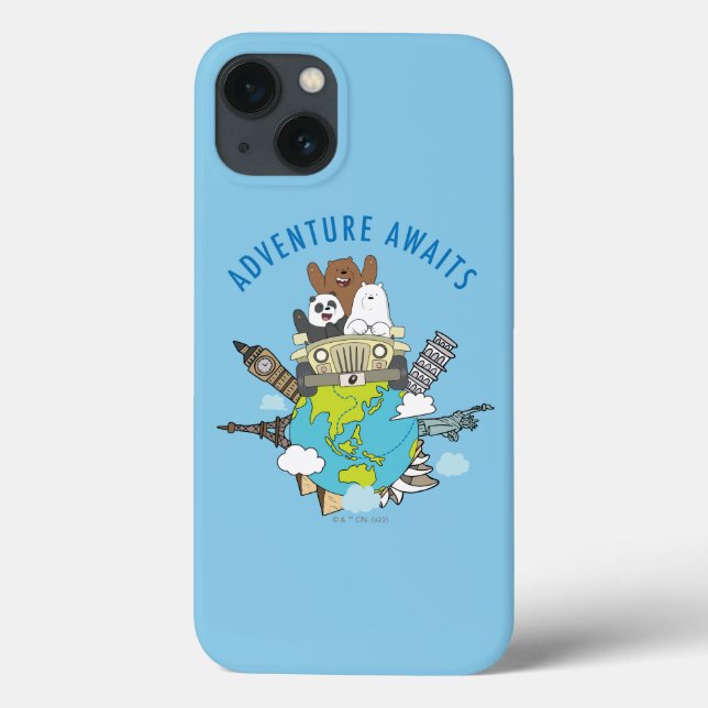 Funda De Case-Mate Para iPhone Bare Bears - Aventura (Reverso)
