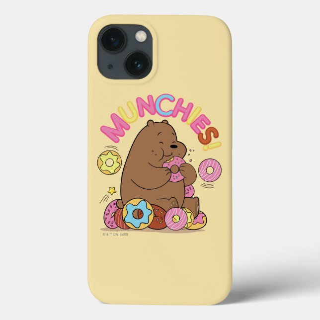 Funda De Case-Mate Para iPhone ¡Bare Bears - Grizz Donut Munchies! (Reverso)