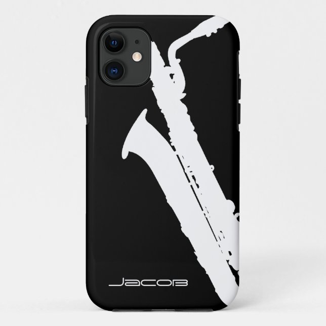 Funda De Case-Mate Para iPhone Barítono Saxophon (Reverso)