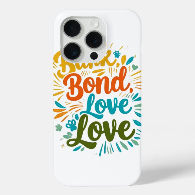 Funda De Case-Mate Para iPhone Bark Bond Love (Reverso )