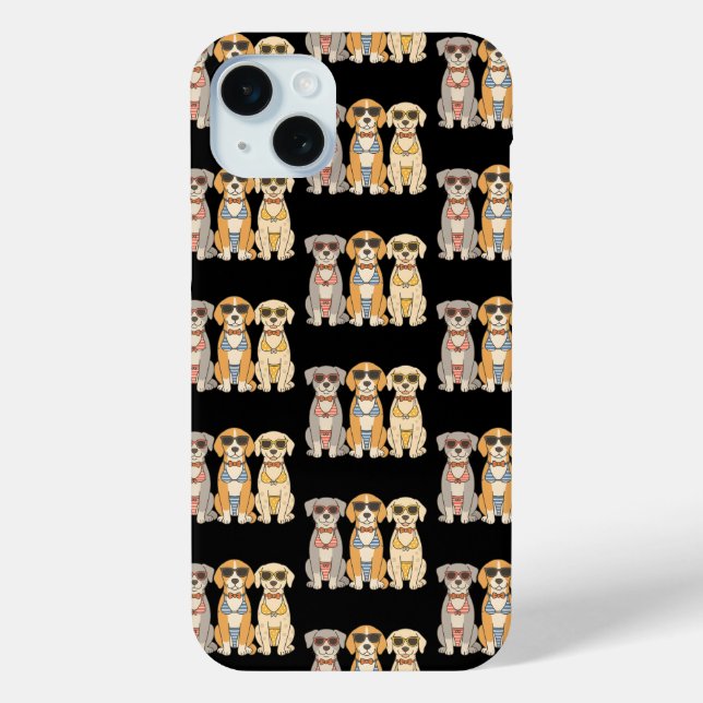 Funda De Case-Mate Para iPhone Barkers de playa Trio de Bikini con actitud (Reverso )