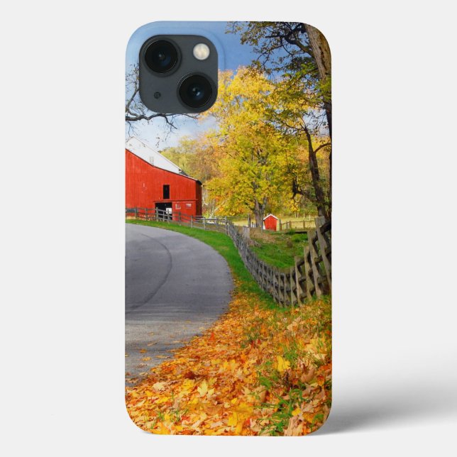 Funda De Case-Mate Para iPhone Barn en otoño (Reverso)