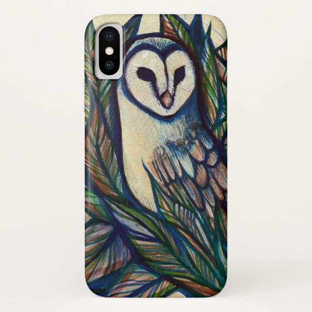 Funda De Case-Mate Para iPhone Barn Owl Art (Reverso)