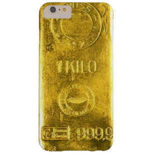 Funda Barely There Para Phone 6 Plus Barra del caso del iPhone del oro