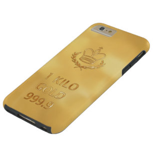 Funda Resistente Para iPhone 6 Plus Barra del lingote de oro