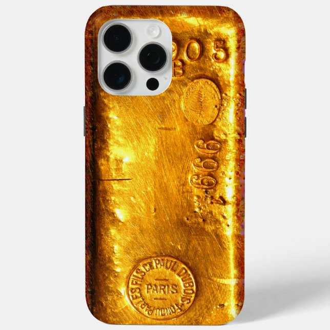 Funda De Case-Mate Para iPhone Barra dorada (Reverso )