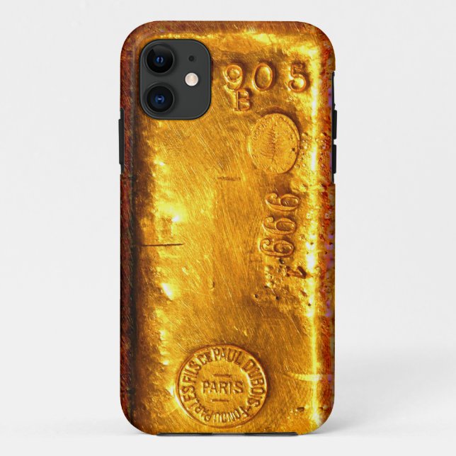 Funda De Case-Mate Para iPhone Barra dorada (Reverso)