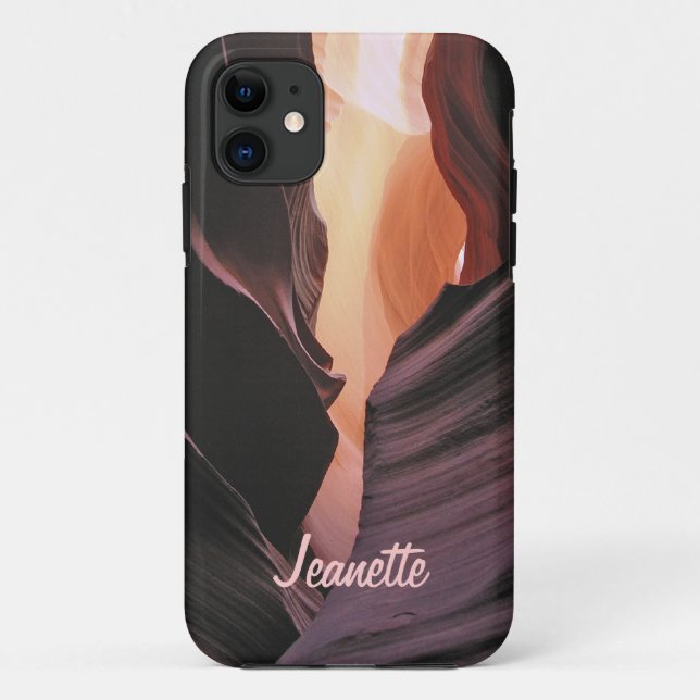 Funda De Case-Mate Para iPhone Barranco torcido Barely There abstracto de la (Reverso)