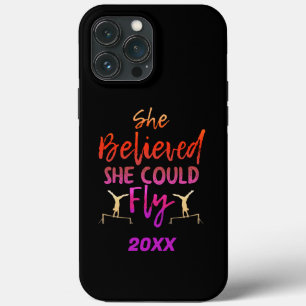 Funda Para iPhone 13 Pro Max Barras Asimétricas de Gimnasia - Creyó que Podía V