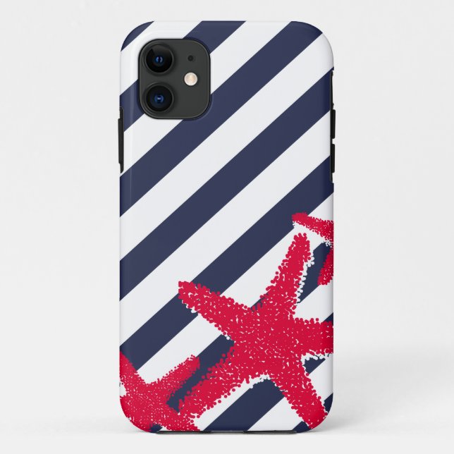 Funda De Case-Mate Para iPhone Barras y estrellas (Reverso)